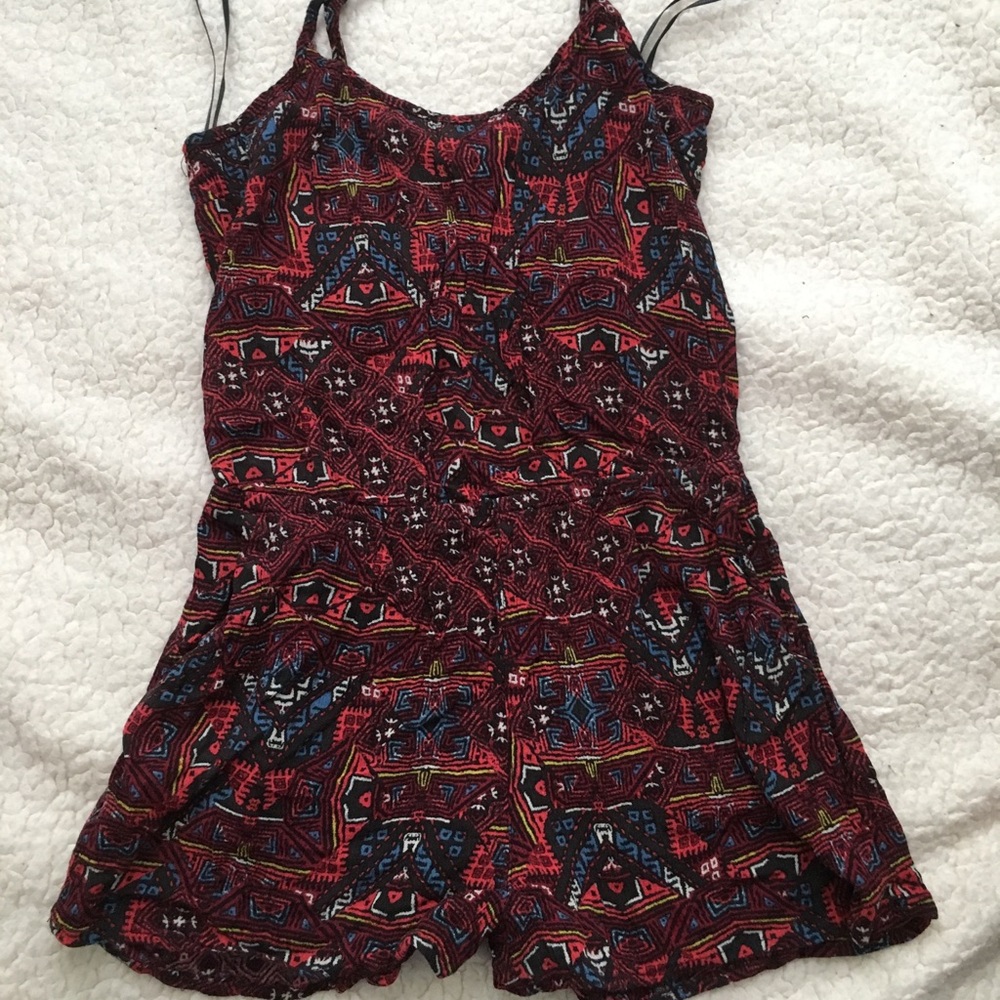 Tribal print romper